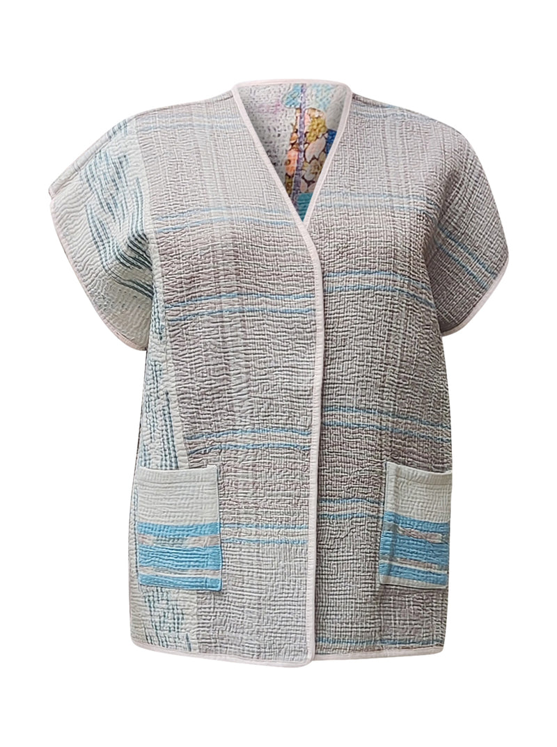 kantha reversible vest sivani