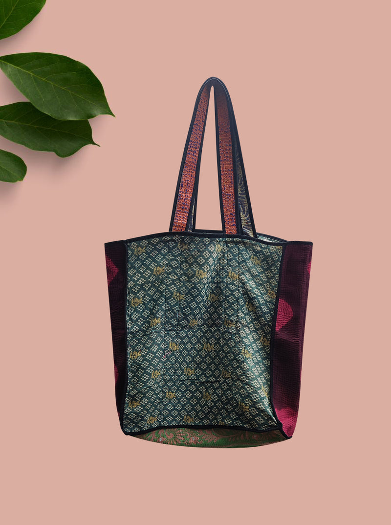 kantha vintage tote