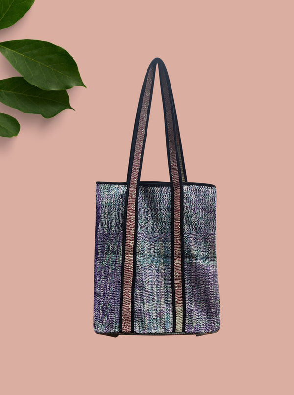 kantha vintage tote