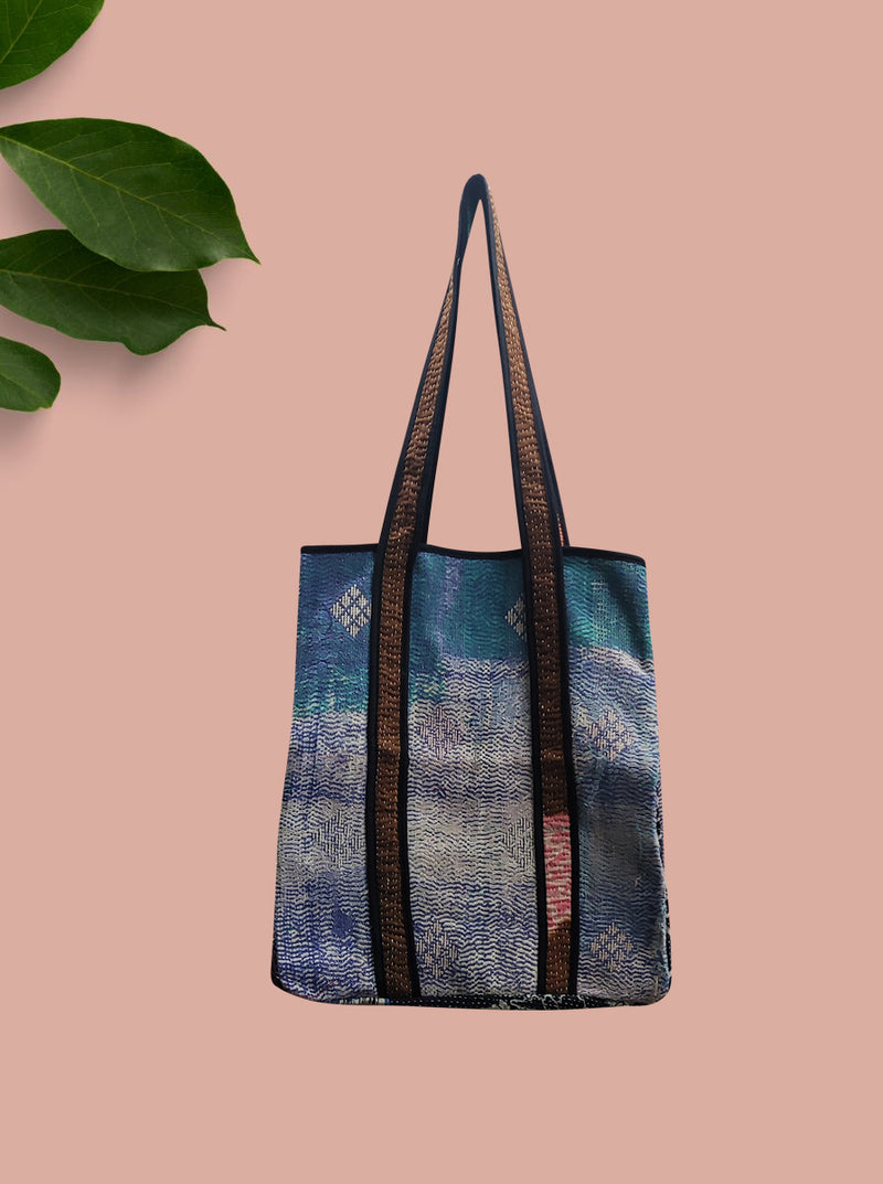 kantha vintage tote