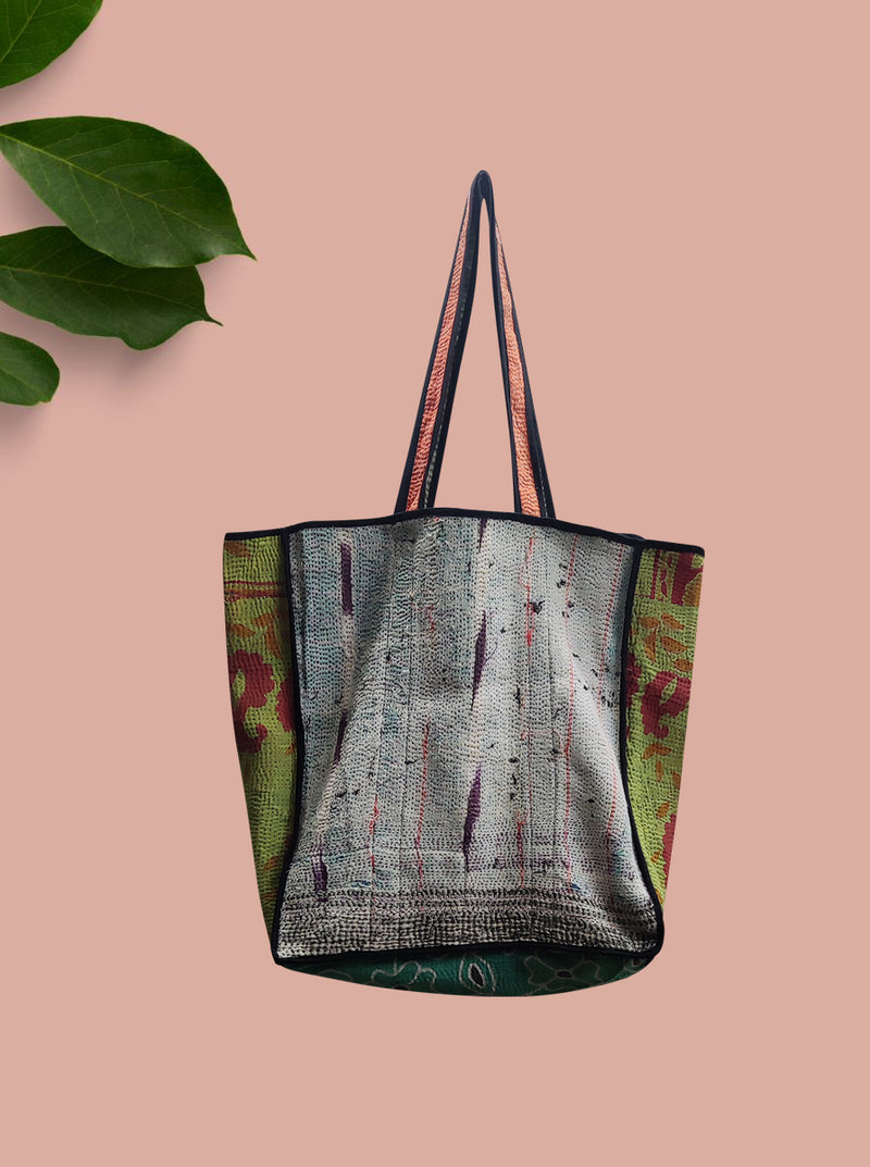 kantha vintage tote