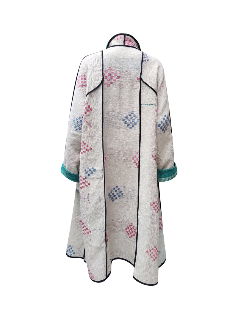 kantha vintage coat long madhusudhana