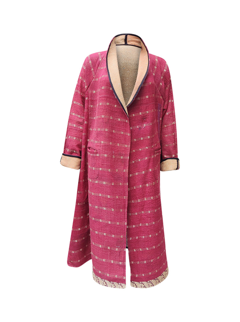 kantha vintage coat long madhava