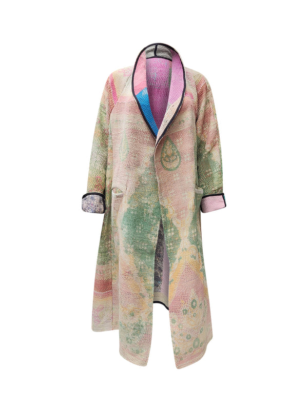 kantha vintage coat long anantajeet