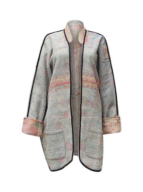 kantha vintage long jacket niranjana