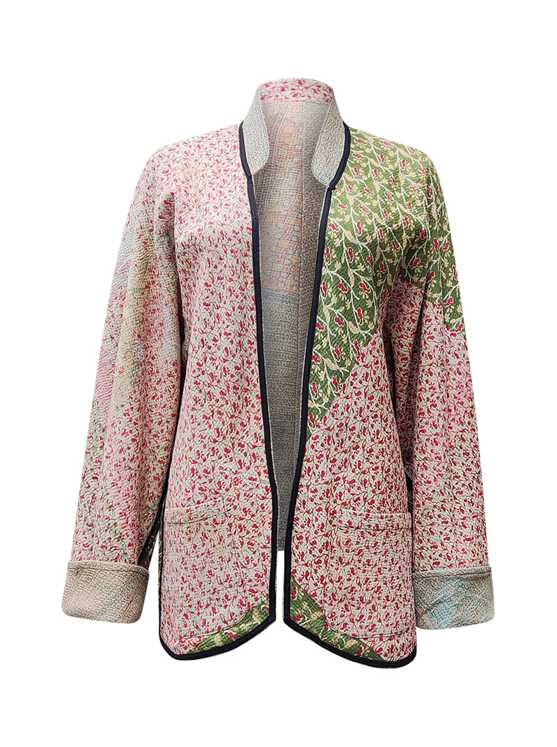 kantha vintage short jacket vasudeva