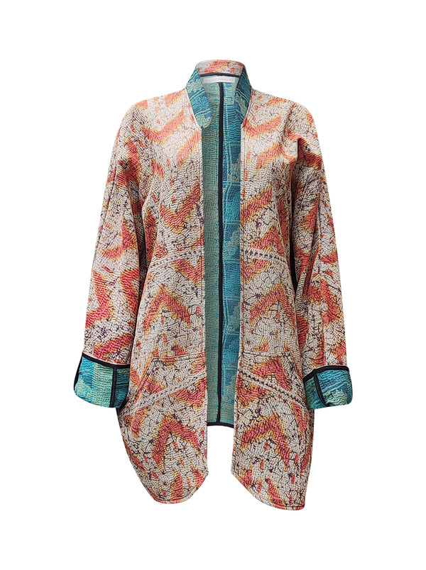 kantha vintage long jacket vastava