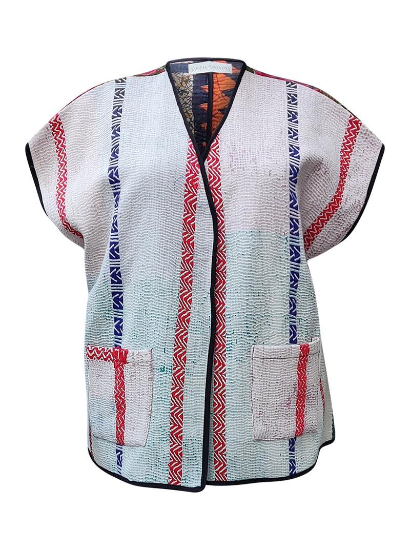 kantha reversible vest sahajiya