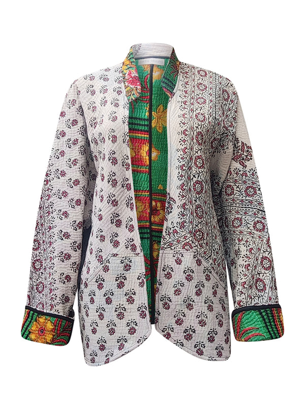 kantha vintage short jacket patralekha