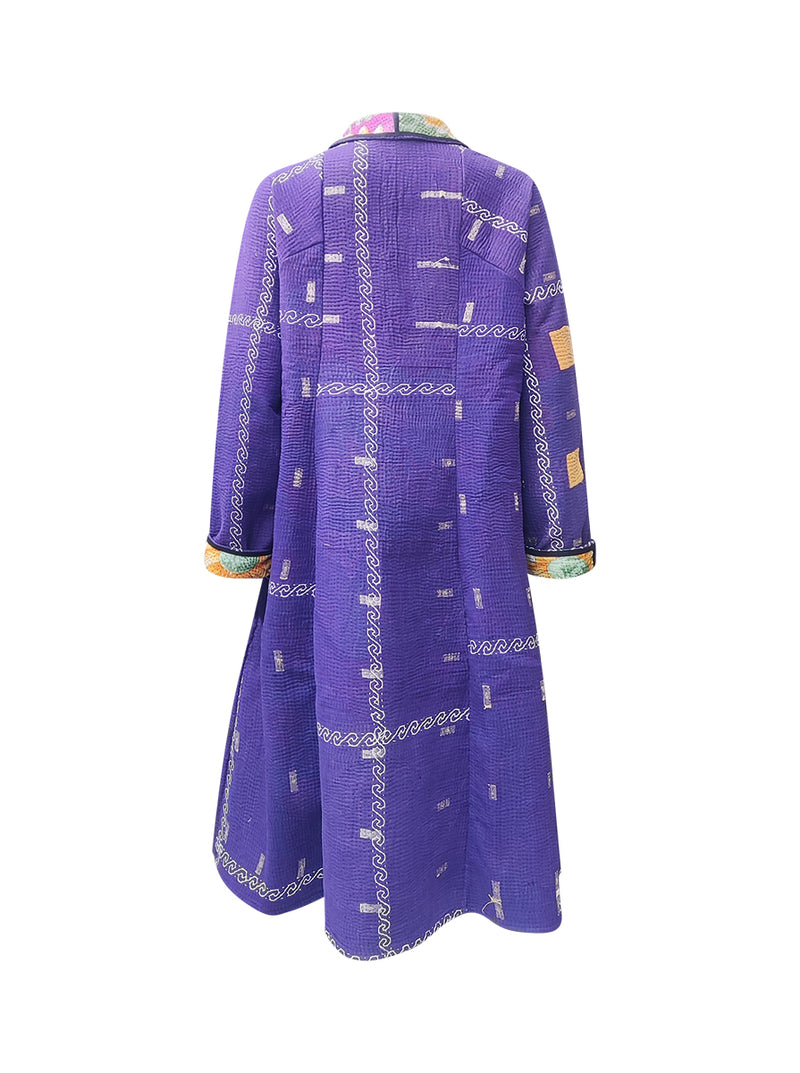 kantha vintage coat long basanti