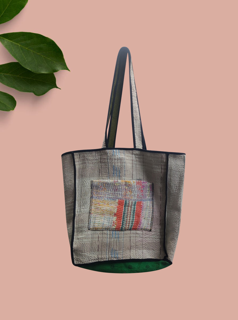 kantha vintage tote bag riva