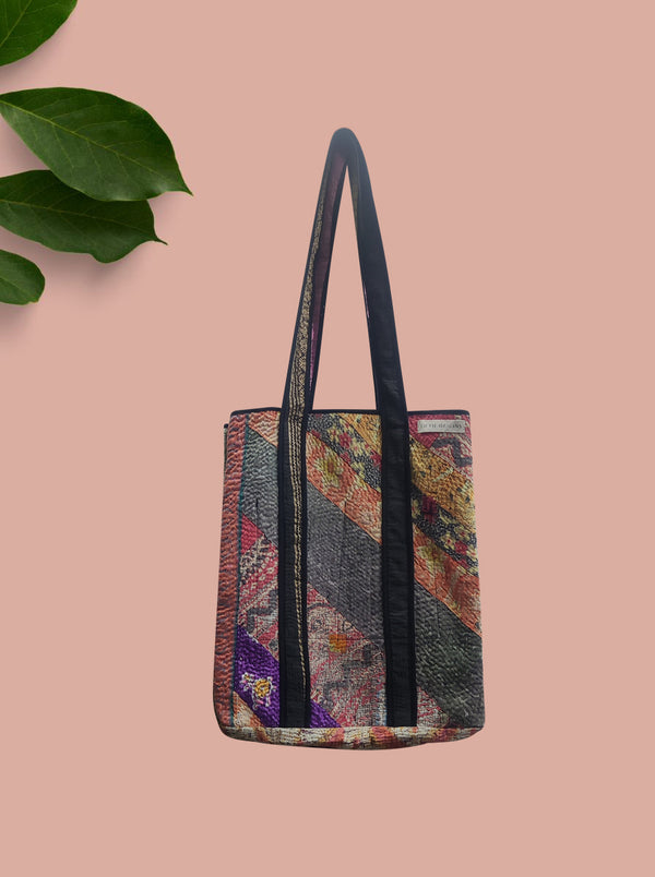 kantha vintage tote bag hina