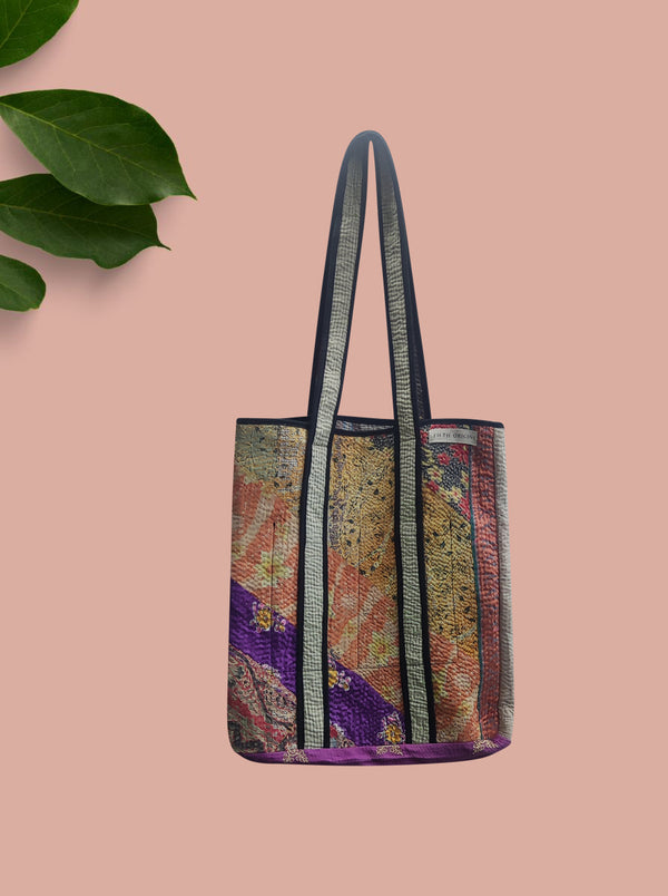 kantha vintage tote bag fida