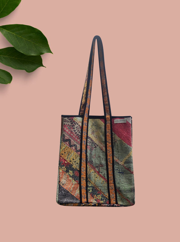 kantha vintage tote bag mahi