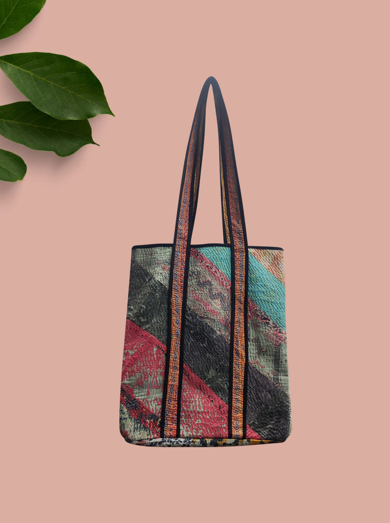 kantha vintage tote bag mahi