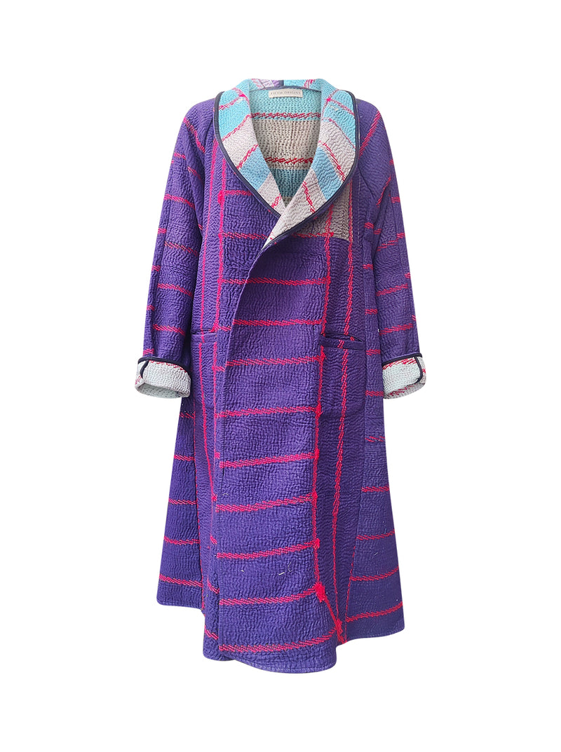 kantha vintage coat long asumam