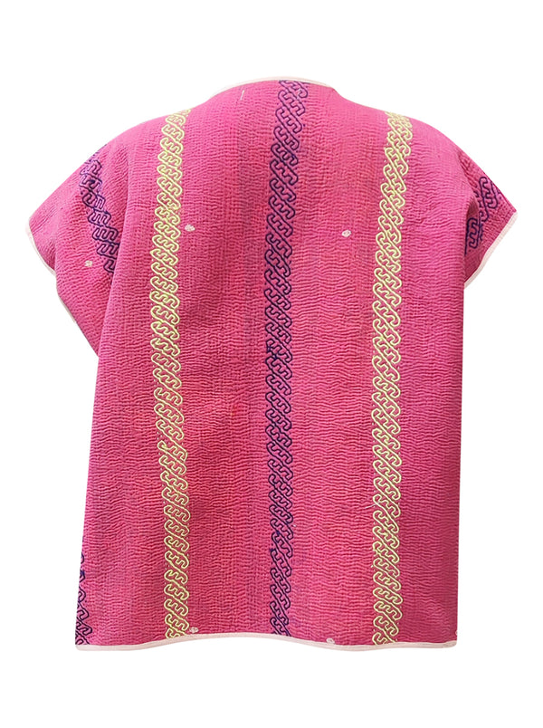 kantha reversible vest navya