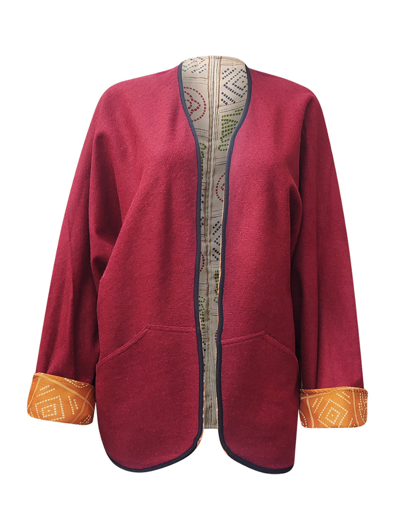 ReSaree felt jacket peela