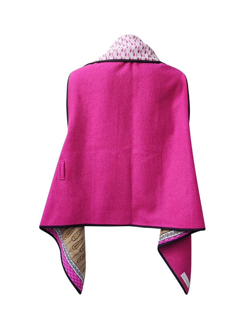 ReSaree felt cape reeta