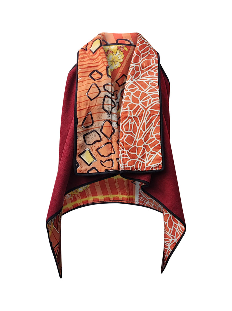 ReSaree felt cape babita