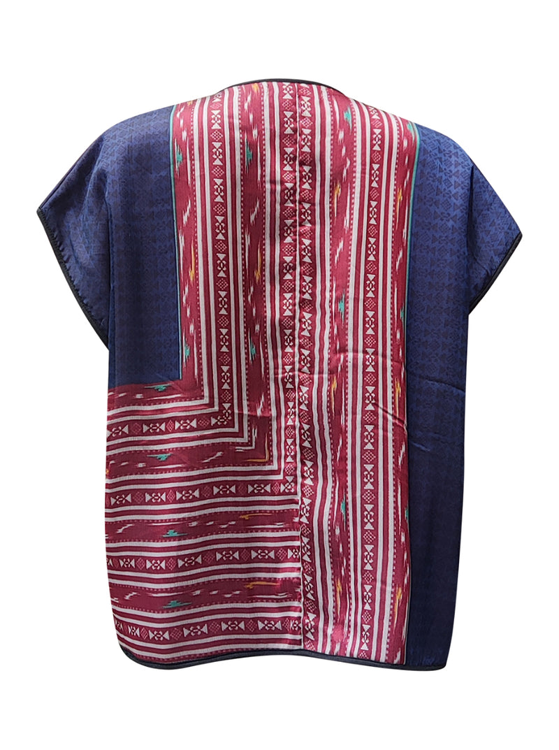 kantha reversible vest resaree felt maya