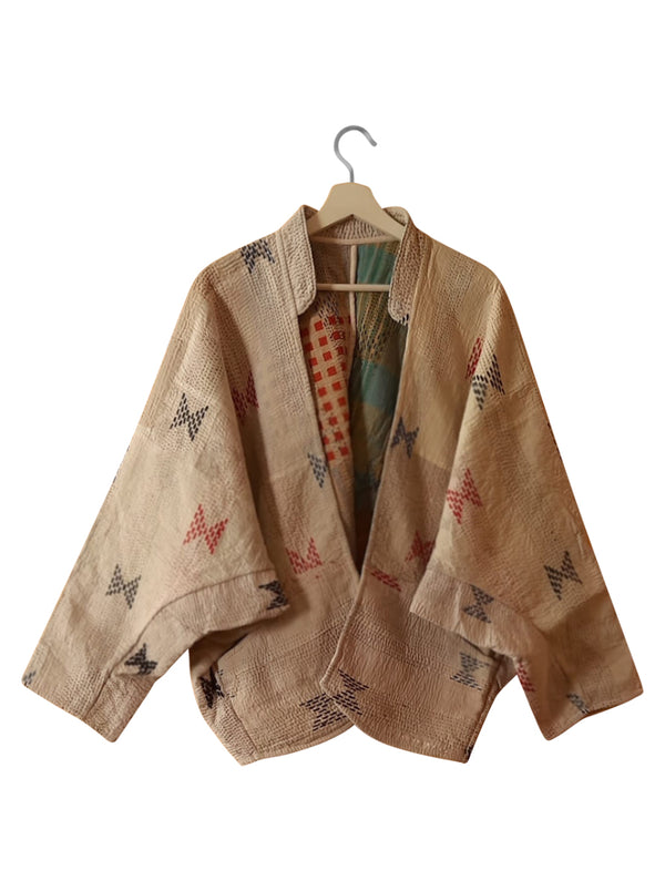 kantha vintage short jacket mahima (sonar)