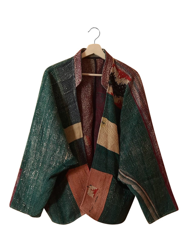 kantha vintage short jacket sheetal (sonar)