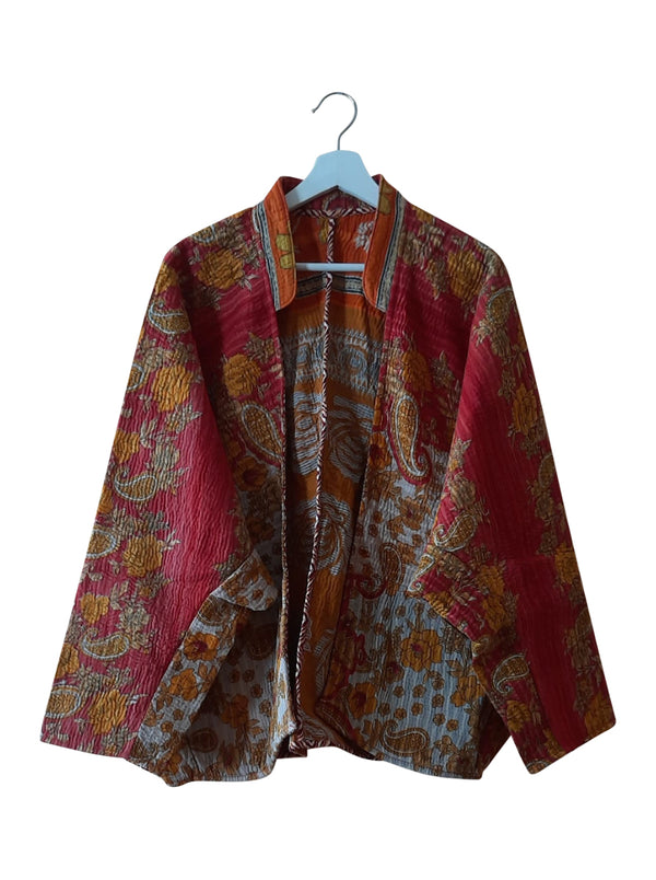 kantha vintage short jacket mahima (sonar)