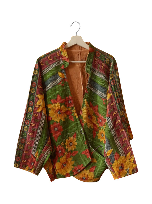 kantha vintage short jacket surabhi (sonar)