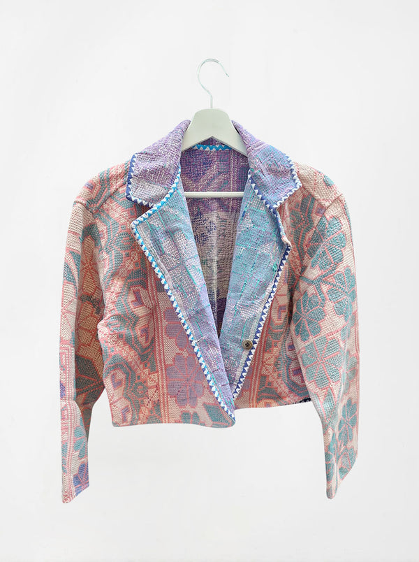 kantha vintage crop jacket ruchira (sonar)